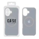 قاب سیلیکونی پاستیلی Magsafe محافظ لنزدار Apple iPhone 17 - خاکستری (پک دار)