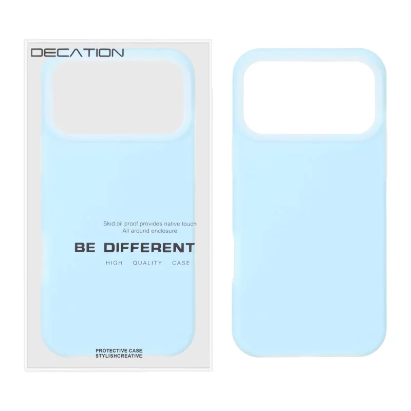 قاب Decation سیلیکونی پاستیلی Apple iPhone 17 Pro Max - آبی (پک دار) - تصویر 2