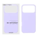 قاب Decation سیلیکونی پاستیلی Apple iPhone 17 Pro Max - یاسی (پک دار)