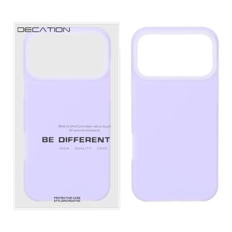 قاب Decation سیلیکونی پاستیلی Apple iPhone 17 Pro Max - یاسی (پک دار) - تصویر 2