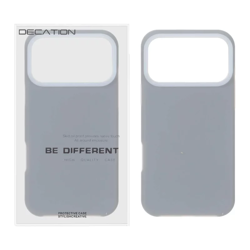 قاب Decation سیلیکونی پاستیلی Apple iPhone 17 Pro Max - خاکستری (پک دار) - تصویر 2