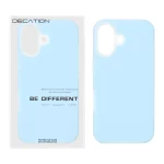 قاب Decation سیلیکونی پاستیلی Apple iPhone 17 - آبی (پک دار)