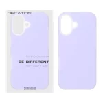 قاب Decation سیلیکونی پاستیلی Apple iPhone 17 - یاسی (پک دار)