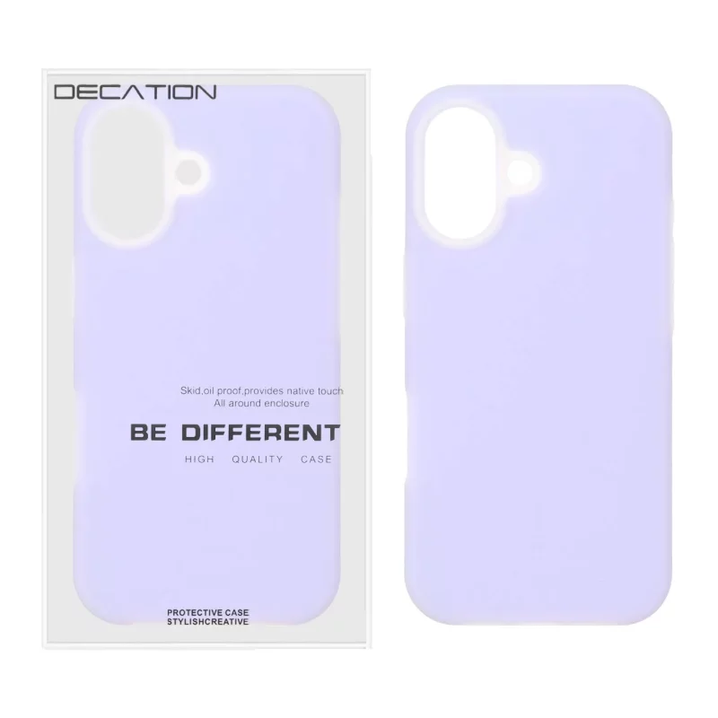 قاب Decation سیلیکونی پاستیلی Apple iPhone 17 - یاسی (پک دار) - تصویر 2