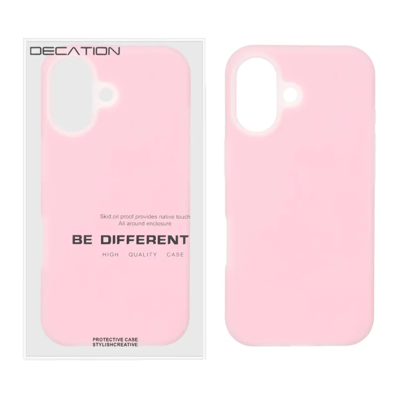 قاب Decation سیلیکونی پاستیلی Apple iPhone 17 - صورتی روشن (پک دار) - تصویر 2