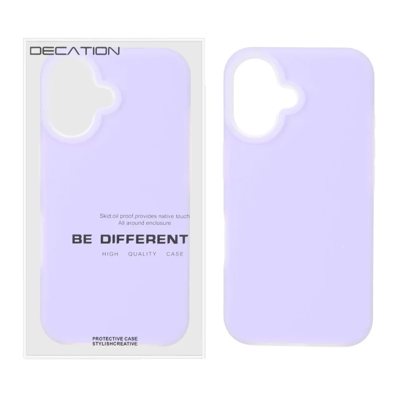 قاب Decation سیلیکونی پاستیلی Apple iPhone 16 - یاسی (پک دار) - تصویر 2