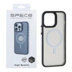 قاب Space مات Magsafe دور هاشور Apple iPhone 13 Pro Max - سفید (پک دار)