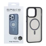 قاب Space مات Magsafe دور هاشور Apple iPhone 13 Pro Max - خاکستری (پک دار)