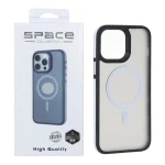 قاب Space مات Magsafe دور هاشور Apple iPhone 12 Pro Max - سفید (پک دار)