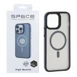 قاب Space مات Magsafe دور هاشور Apple iPhone 12 Pro Max - خاکستری (پک دار)