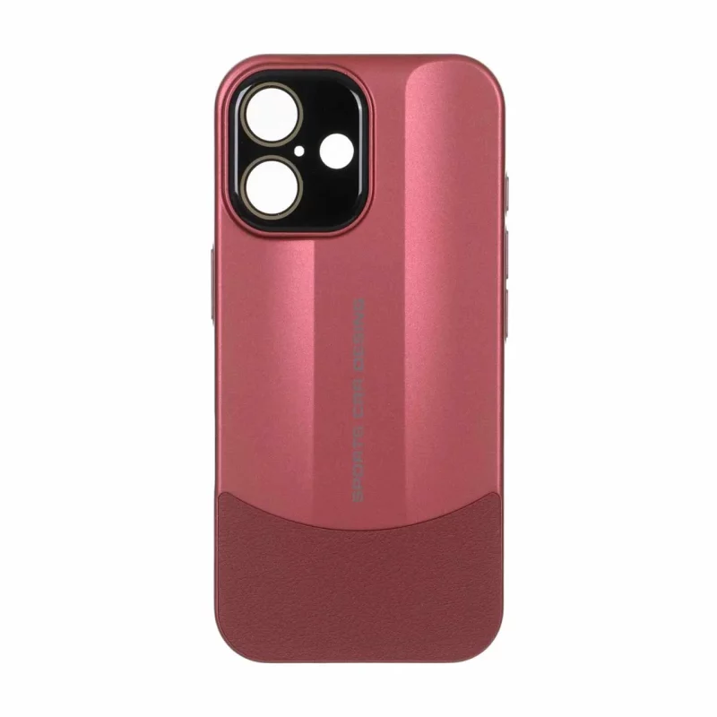 قاب Sports Design محافظ لنز شیشه ای Apple iPhone 16 - زرشکی - تصویر 2