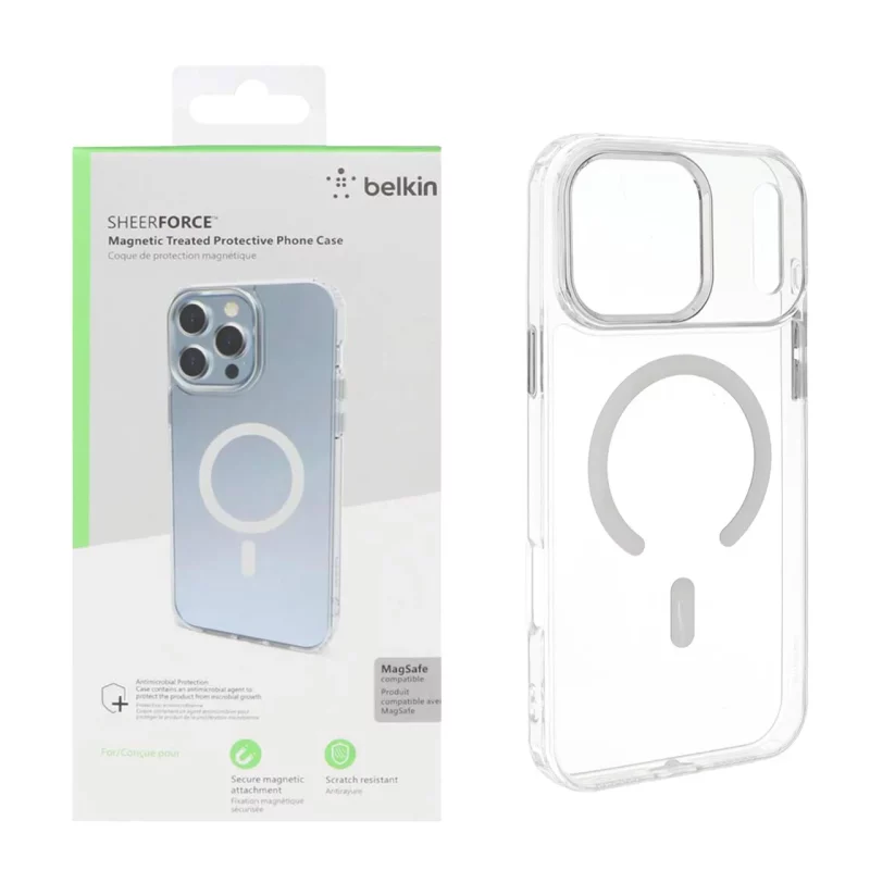 قاب belkin شفاف Magsafe مدل Apple iPhone 17 Pro Max - کد 1 (پک دار) - تصویر 2