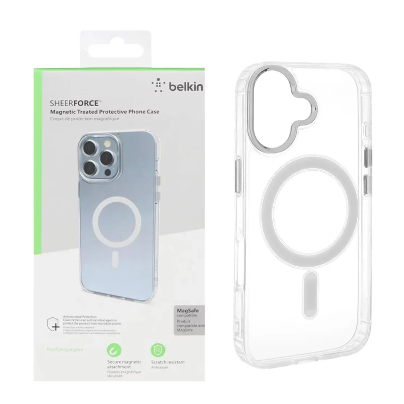 قاب belkin شفاف Magsafe مدل Apple iPhone 17 (پک دار) - تصویر 2