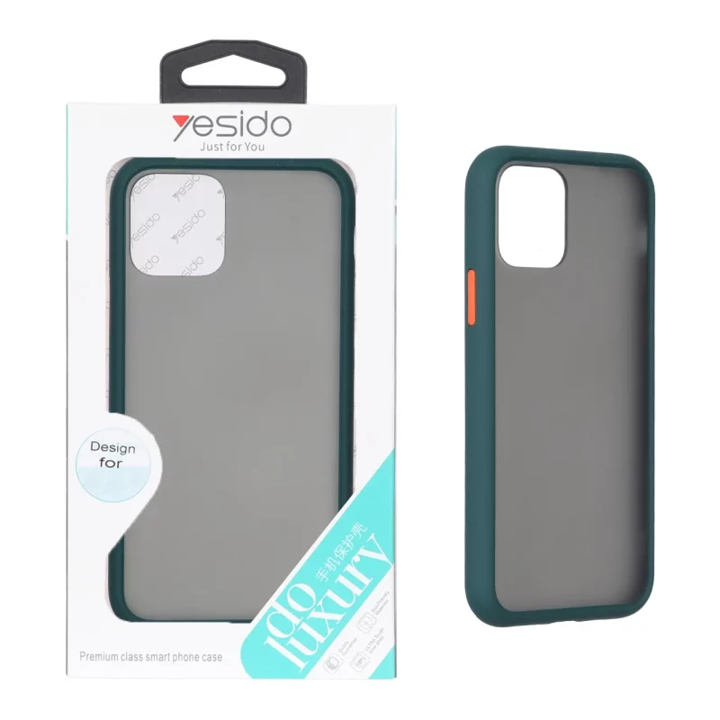 قاب Yesido مات دور رنگی Apple iPhone 11 Pro - سبز (پک دار) - تصویر 2