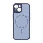 قاب Soft طرح مگ سیف محافظ لنزدار Apple iPhone 15 - آبی