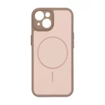 قاب Soft طرح مگ سیف محافظ لنزدار Apple iPhone 15 - صحرایی
