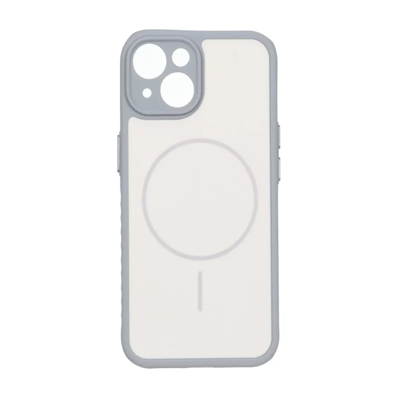 قاب Soft طرح مگ سیف محافظ لنزدار Apple iPhone 15 - کرم - تصویر 2