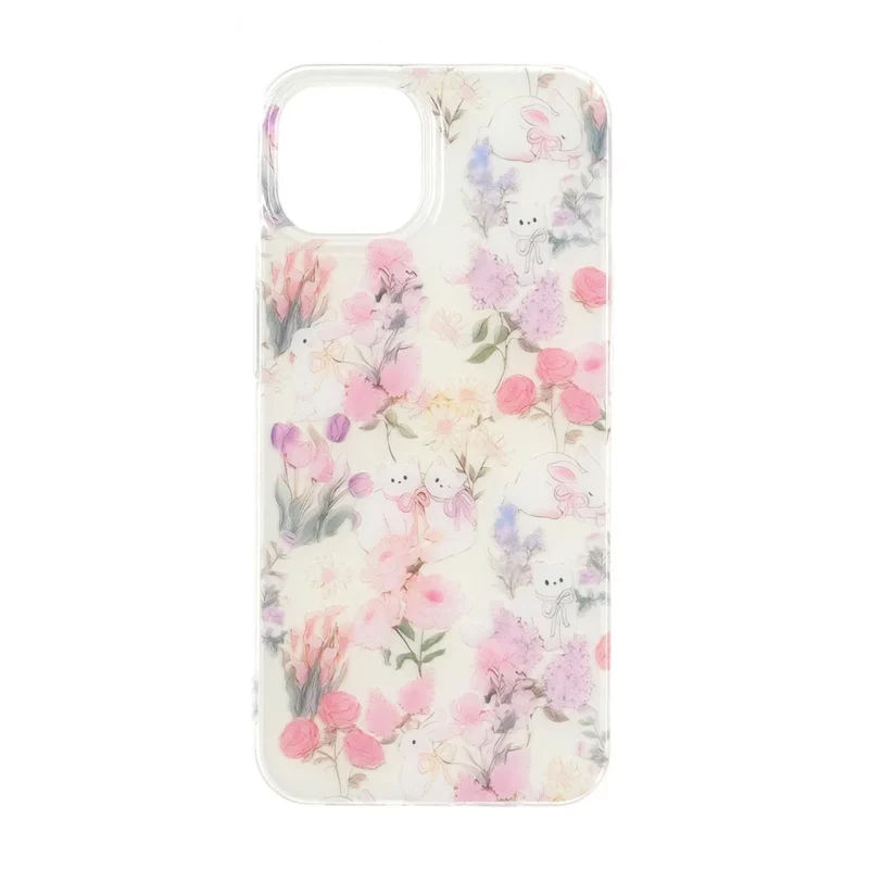 قاب Flower پشت سخت دور ژله ای Apple iPhone 13 / iPhone 14 - طرح 47 - تصویر 2