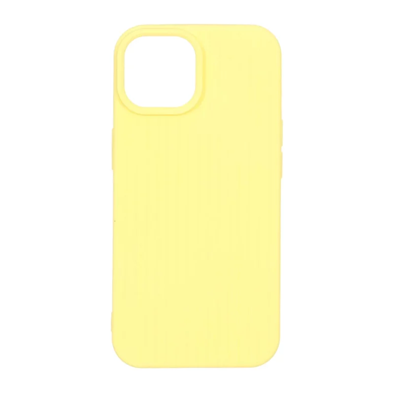 قاب Line Case طرح سیلیکون Apple iPhone 15 / iPhone 14 / iPhone 13 - زرد - تصویر 2