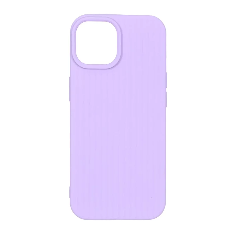 قاب Line Case طرح سیلیکون Apple iPhone 15 / iPhone 14 / iPhone 13 - بنفش روشن - تصویر 2