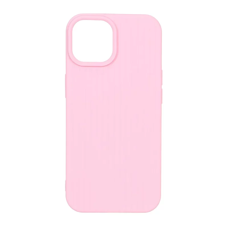 قاب Line Case طرح سیلیکون Apple iPhone 15 / iPhone 14 / iPhone 13 - صورتی - تصویر 2