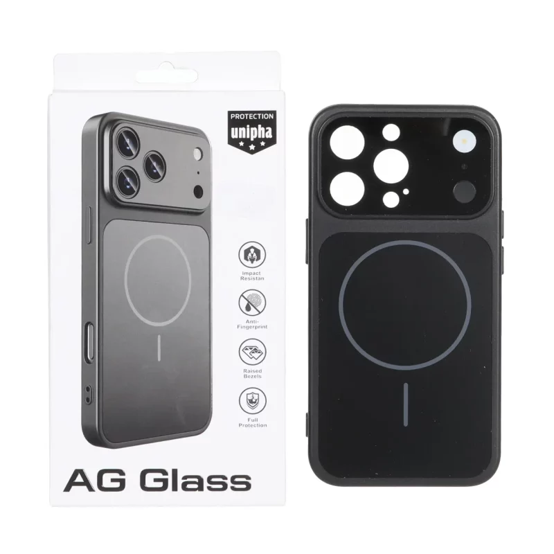 قاب اورجینال AG Glass محافظ لنز برجسته براق Magsafe مدل Apple iPhone 13 Pro - مشکی (پک دار) - MPS - تصویر 2