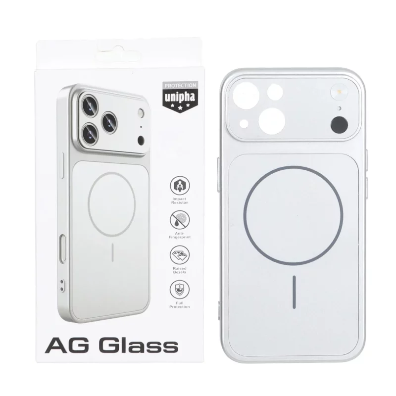 قاب اورجینال AG Glass محافظ لنز برجسته براق Magsafe مدل Apple iPhone 13 / iPhone 14 - نقره ای (پک دار) - MPS - تصویر 2