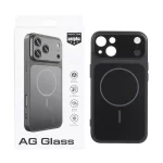 قاب اورجینال AG Glass محافظ لنز برجسته براق Magsafe مدل Apple iPhone 13 / iPhone 14 - مشکی (پک دار) - MPS