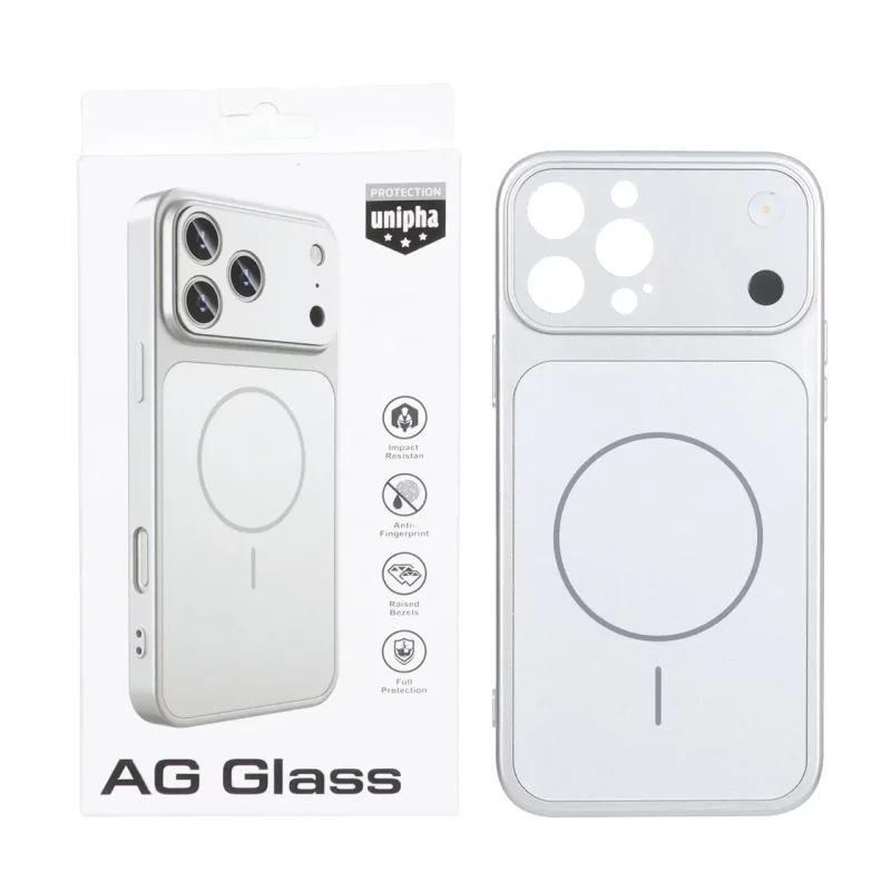 قاب اورجینال AG Glass محافظ لنز برجسته براق Magsafe مدل Apple iPhone 13 Pro Max - نقره ای (پک دار) - MPS - تصویر 2