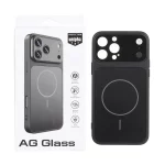 قاب اورجینال AG Glass محافظ لنز برجسته براق Magsafe مدل Apple iPhone 13 Pro Max - مشکی (پک دار) - MPS
