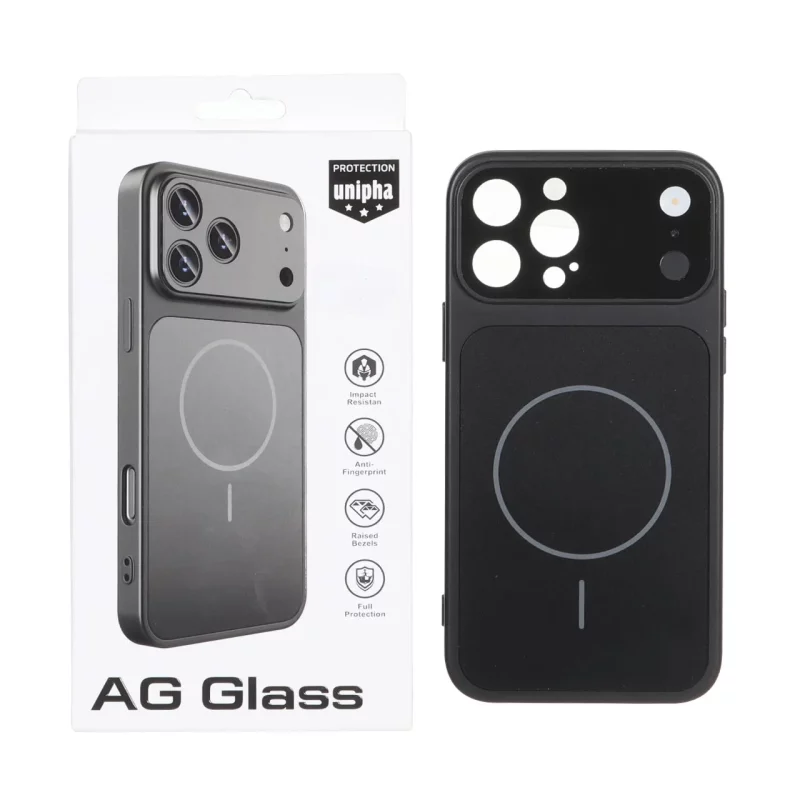 قاب اورجینال AG Glass محافظ لنز برجسته براق Magsafe مدل Apple iPhone 13 Pro Max - مشکی (پک دار) - MPS - تصویر 2