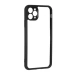 قاب پشت سخت شفاف محافظ لنزدار دور رنگی Apple iPhone 12 Pro Max - مشکی