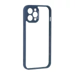 قاب پشت سخت شفاف محافظ لنزدار دور رنگی Apple iPhone 12 Pro Max - سرمه ای