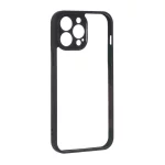 قاب پشت سخت شفاف محافظ لنزدار دور رنگی Apple iPhone 13 Pro Max - مشکی