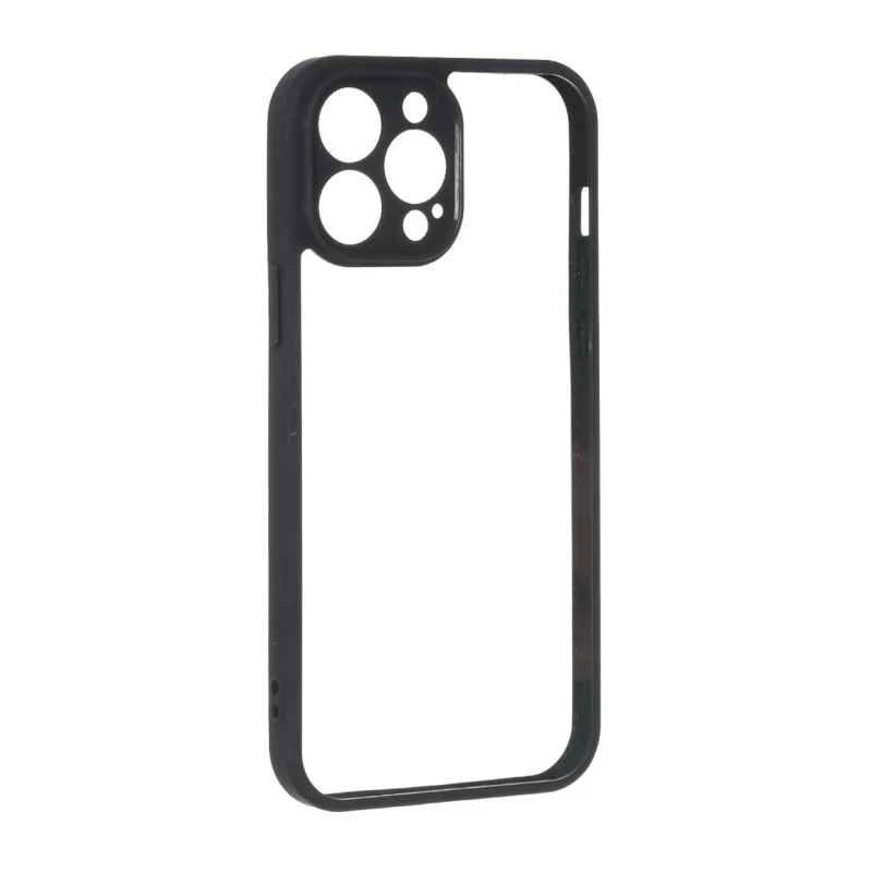 قاب پشت سخت شفاف محافظ لنزدار دور رنگی Apple iPhone 13 Pro Max - مشکی - تصویر 2