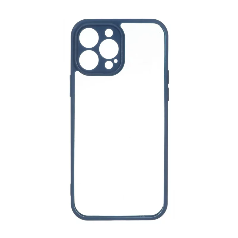 قاب پشت سخت شفاف محافظ لنزدار دور رنگی Apple iPhone 13 Pro Max - سرمه ای - تصویر 2