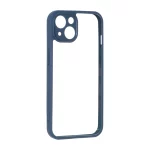قاب پشت سخت شفاف محافظ لنزدار دور رنگی Apple iPhone 13 / iPhone 14 - سرمه ای
