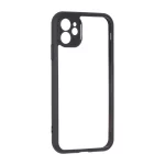 قاب پشت سخت شفاف محافظ لنزدار دور رنگی Apple iPhone 11 - مشکی
