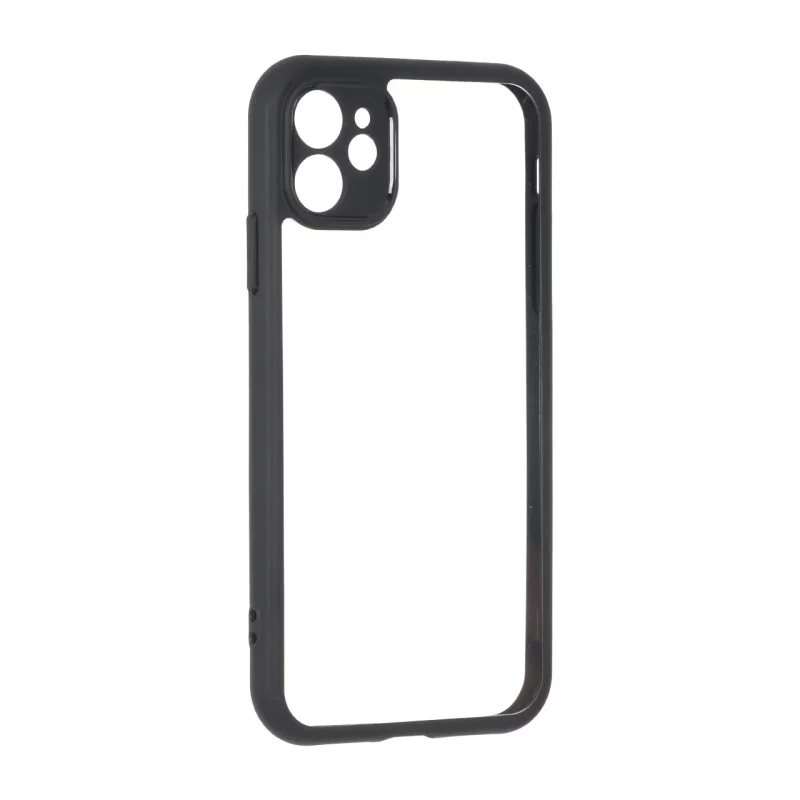 قاب پشت سخت شفاف محافظ لنزدار دور رنگی Apple iPhone 11 - مشکی - تصویر 2
