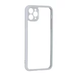 قاب پشت سخت شفاف محافظ لنزدار دور رنگی Apple iPhone 11 Pro Max - طوسی