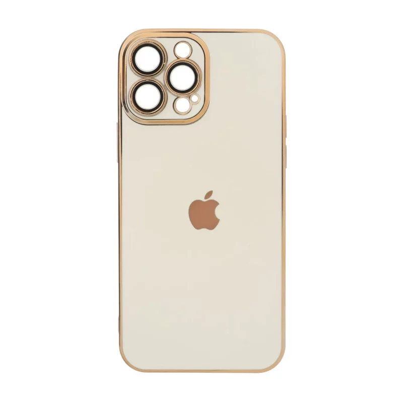 قاب My Case محافظ لنز گلس دار Apple iPhone 13 Pro Max - سفید - تصویر 2