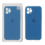 قاب سیلیکونی پاک کنی اورجینال Master Quality مدل Apple iPhone 11 Pro Max - آبی کاربنی (پک دار)