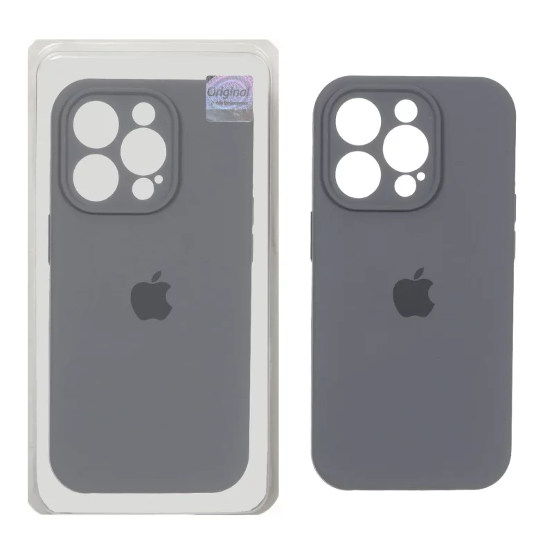 قاب سیلیکونی پاک کنی اورجینال Master Quality مدل Apple iPhone 14 Pro - خاکستری (پک دار) - تصویر 2