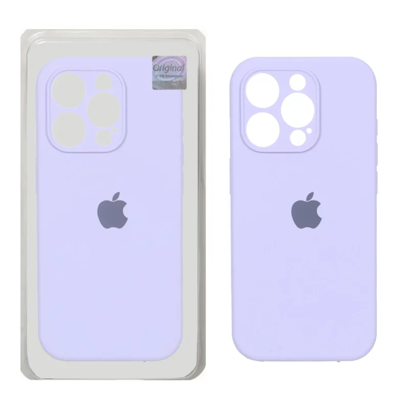 قاب سیلیکونی پاک کنی اورجینال Master Quality مدل Apple iPhone 15 Pro - یاسی (پک دار) - تصویر 2