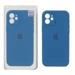 قاب سیلیکونی پاک کنی اورجینال Master Quality مدل Apple iPhone 12 - آبی کاربنی (پک دار)