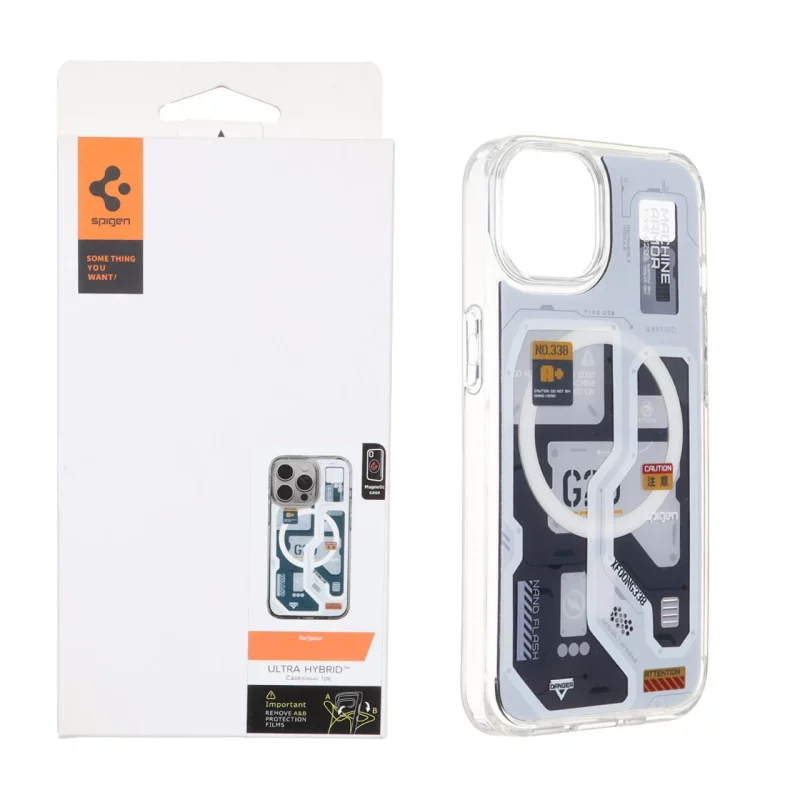 قاب اورجینال Spigen طرح تکنولوژی G20 MagSafe مدل Apple iPhone 13 / iPhone 14 - کد 12 (پک دار) - تصویر 2