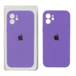قاب سیلیکونی پاک کنی محافظ لنزدار اورجینال Apple iPhone 12 - بنفش (پک اصلی)