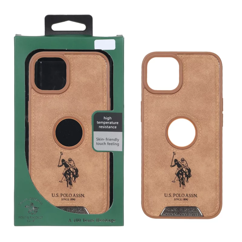قاب اورجینال US Polo Assn جیر Apple iPhone 13 / iPhone 14 - صحرایی (پک دار) - تصویر 2