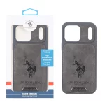 قاب اورجینال US Polo Assn جیر Apple iPhone 17 Pro Max - خاکستری (پک دار)