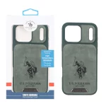 قاب اورجینال US Polo Assn جیر Apple iPhone 17 Pro Max - سبز (پک دار)